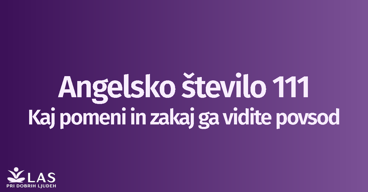 Angelsko število 111