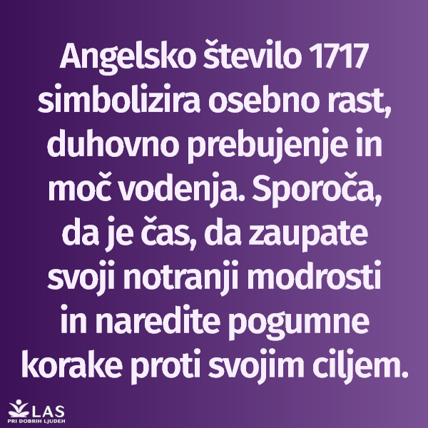 Angelsko število 1717 in simbolizem
