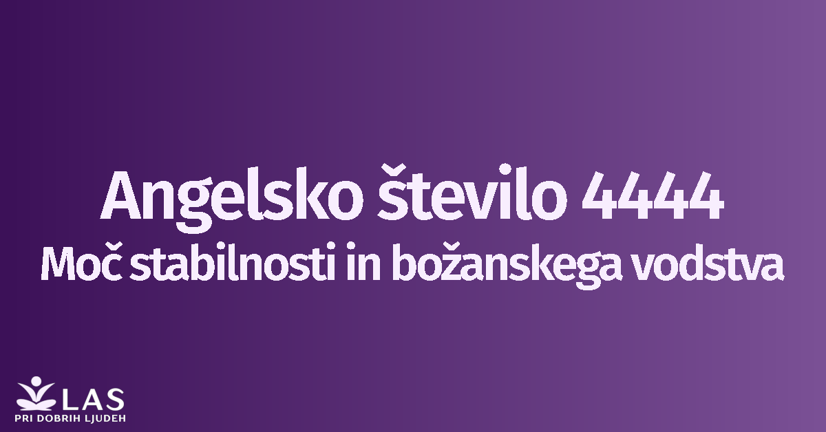 Angelsko število 4444