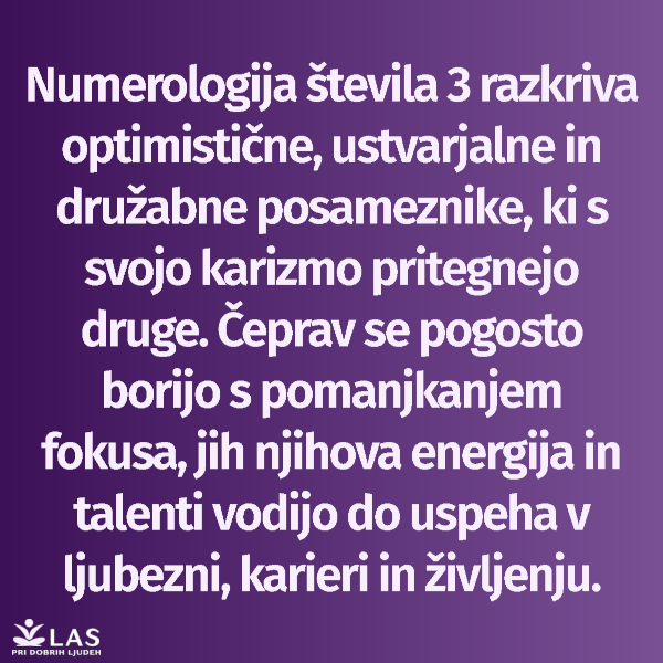 Numerologija števila 3 in simbolizem