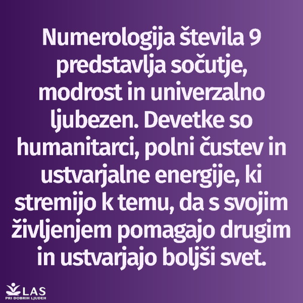 Numerologija števila 9 in pomen
