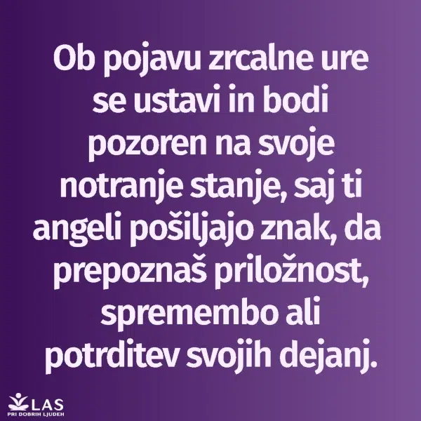 Zrcalne ure in njihov pomen