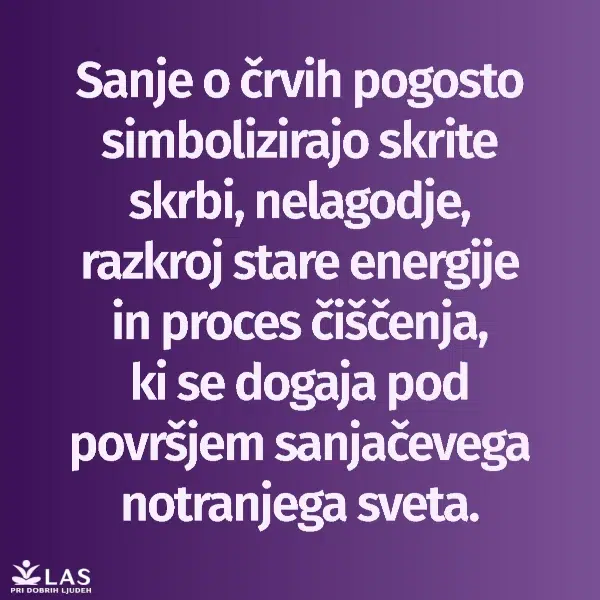 Kaj pomenijo sanje o črvih