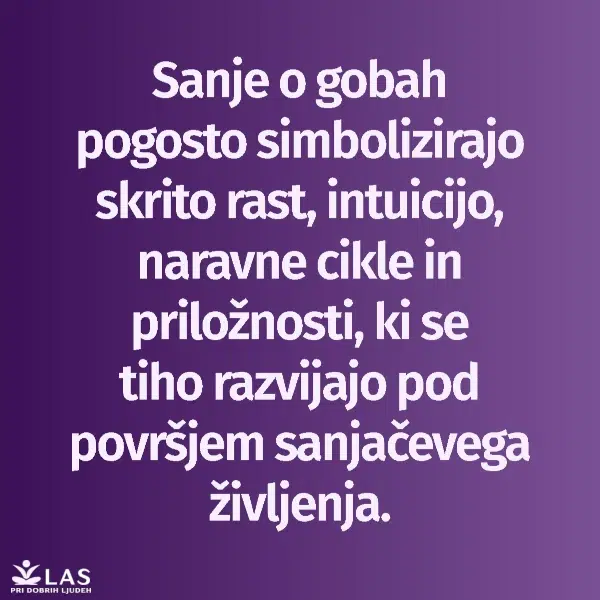 Kaj pomenijo sanje o gobah