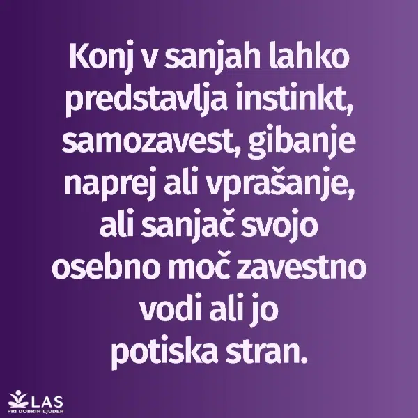 Kaj pomenijo sanje o konjih