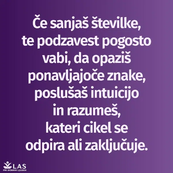 Kaj pomenijo sanje o številkah