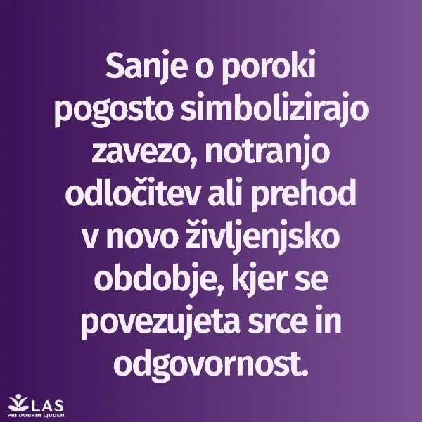 Razlaga sanj o poroki, poročni obleki in ženinu