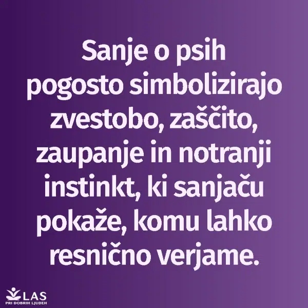 Sanje o psih in njihov pomen
